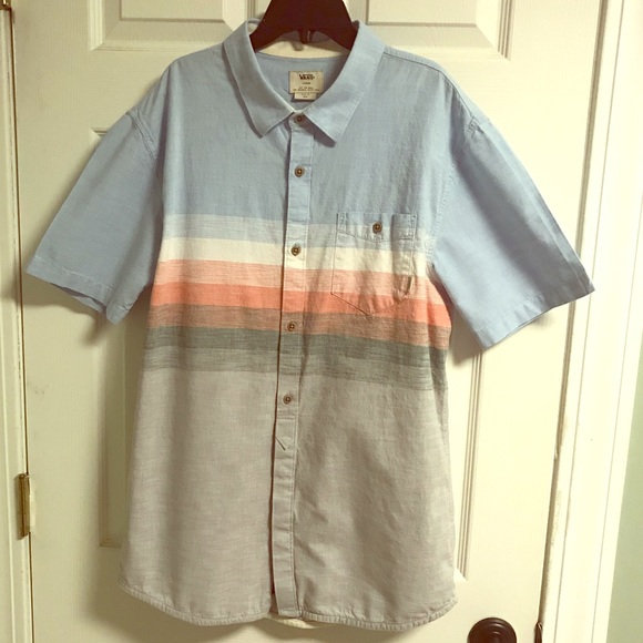 vans short sleeve button down